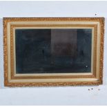 Wall mirror, plain rectangular plate, within a Florentine acanthus scrolled frame,