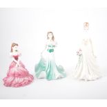 Fifteen Coalport figurines - including Ladies of Fashion - Margaret 1996, Linda 1996, Heather 1995,