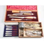 A Benetfink of Cheapside five piece carving set,