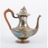 Silver plated teapot by Christofle, believed for the French liner Normandie.
