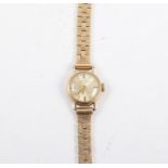 Rotary - a lady's 9 carat yellow gold bracelet watch,