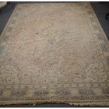 Belgian cotton machine made rug, in the Oriental style, approximately 10' x 15'.