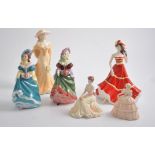 Coalport figurines, including - Ladies of Fashion - June 1997, Sentiments - My Sweetheart 2008,