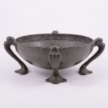 Oliver Baker for Liberty & Co, a Tudric pewter bowl, circa 1900, shape 067,