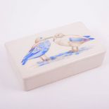 William Moorcroft, a rare box and cover, circa 1935, rectangular form,