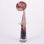 Dillon Clarke, a studio glass vase, organic form,