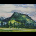 Rigby Graham, 'The Rigi from Meierskappel - Schwyz', signed and dated June '80, watercolour,