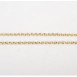 A belcher link yellow metal necklace stamped 375, and another also stamped 375, 7.5g, (2).