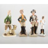 Coalport figure, For King and Country, land girl, 20cm; collector's plate,
