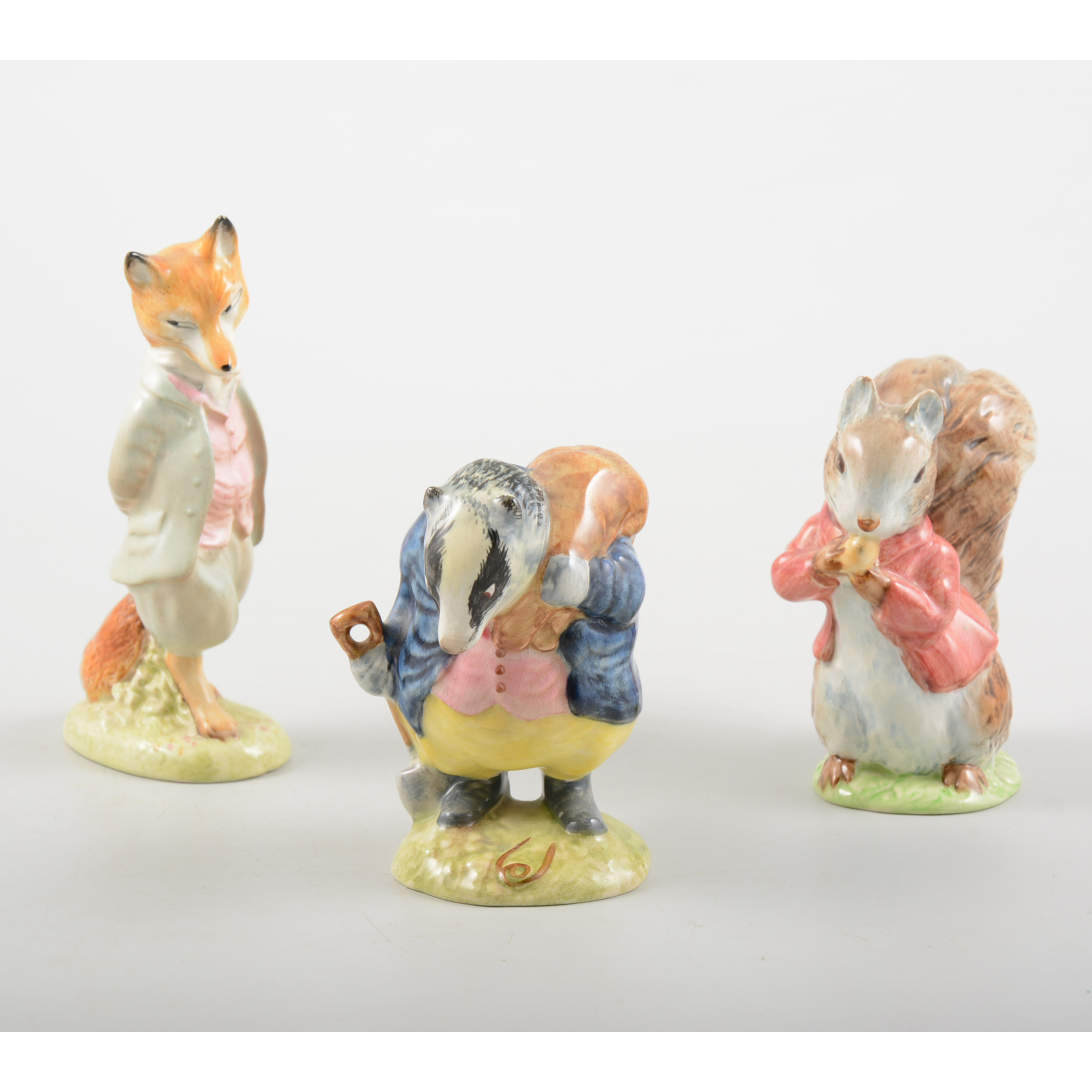 Beswick - Beatrix Potter, ten figures, all BP2 backstamps, including: Timmy Tiptoes, Old Mr Brown,