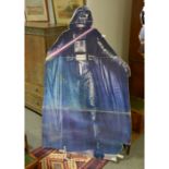 Star Wars point of sale shop advertising card figure of Darth Vader, life size, light damage, c1983.