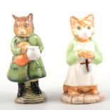 Beswick - Beatrix Potter, Ginger, and Simpkin, both BP3b, brown backstamp, 11cm, (2).