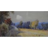 'Autumn in the Lincs Wolds', W B Thomas, 63 x 38cms. Purchased from Savage Fine Arts. No.6169.