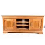 Modern oak cabinet made side unit,