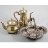 A set of twelve silver-plated goblet shaped stirrup cups and tray,