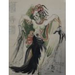 Osborne Robinson, 'Pestilence', original watercolour, For the Oxford Masque, R. S. J.