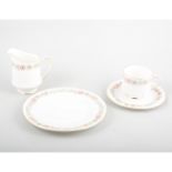 Royal Albert bone china breakfast service, Belinda pattern, six place setting.