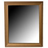 Gilt framed mirror, rectangular plate, 62cm x 51cm.