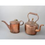 Victorian copper kettle, Keswick School of Industrial Arts Firth Staybright try,