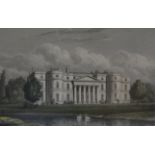 A collection of antiquarian prints and engravings, "Woburn Abbey The West Front",