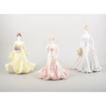 Coalport figurines: Modern Bride - Monaco, Vienna,