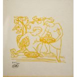 Aristide Maillol, Fig Gatherers, limited edition woodcut,