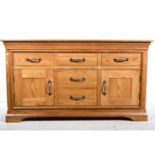 Modern oak cabinet made dresser base,