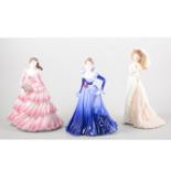 Coalport figurines: Ladies of Fashion - Summer Days, Honeymoon, Stephanie, Anne 1997, Emma 1993,
