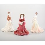 Coalport figurines: Four Season series; Spring, Summer, Autumn, Winter, each an edition of 2,500,