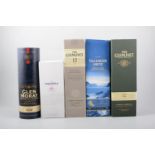 Five bottles of whisky: Glenlivet, 12yo, 70cl, 40% - 2 bottles,