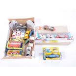 Corgi Toys; Chitty Chitty Bang Bang car unboxed, Superman Metropolis Police 260 boxed,