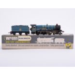 Wrenn Railways 00 locomotive; W2223 4-6-0 Castle Class, Blue BR, with original box.