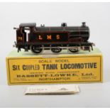 Bassett-Lowke O gauge six coupled Tank Locomotive; LMS 78 with original box,