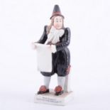 Staffordshire figure, John Liston as Van Dunder, Enoch Wood & Sons, circa.