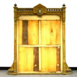Victorian gilt frame overmantel mirror, (approx. 6ft x 6ft).