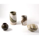 Collection of Kenilworth pottery Studio Vases. together with a covered bowl, jar and mug, (8).