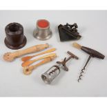 Inkwells, corkscrews, pastry cutters.