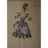 Compton & Woodhouse set of eight ballet limited edition costume designs.