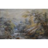 Thomas Creswick, near Llandulas, watercolour, signed and dated 1857, 45cm x 71cm.