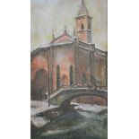 Contemporary, Church In Winter, pastel drawing, 46cm x 28cm and other pictures.