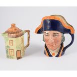 Two Royal Doulton character jugs, "Old Charley" and "Lord Nelson" D 6336,