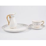 Royal Worcester teaset, stylized band with Adam style urns.