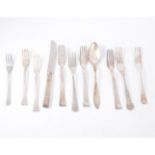 Collection of plated flatware,