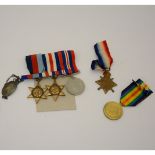 Set of three WW1 medals for F.