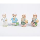 Beswick Beatrix Potter figures, including Tom Kitten, Ribby, Miss Muppet, Cousin Ribby and others,