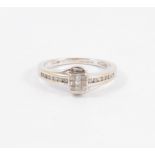 A contemporary diamond cluster ring,