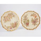 Two similar Royal Worcester cabinet plates, circa.