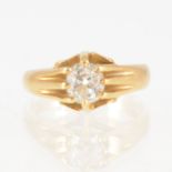 A diamond solitaire ring,