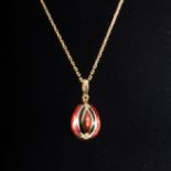 Faberge - A limited edition egg pendant,