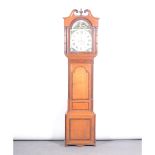 Daniel Bellman, Broughton, George III oak and mahogany longcase clock,